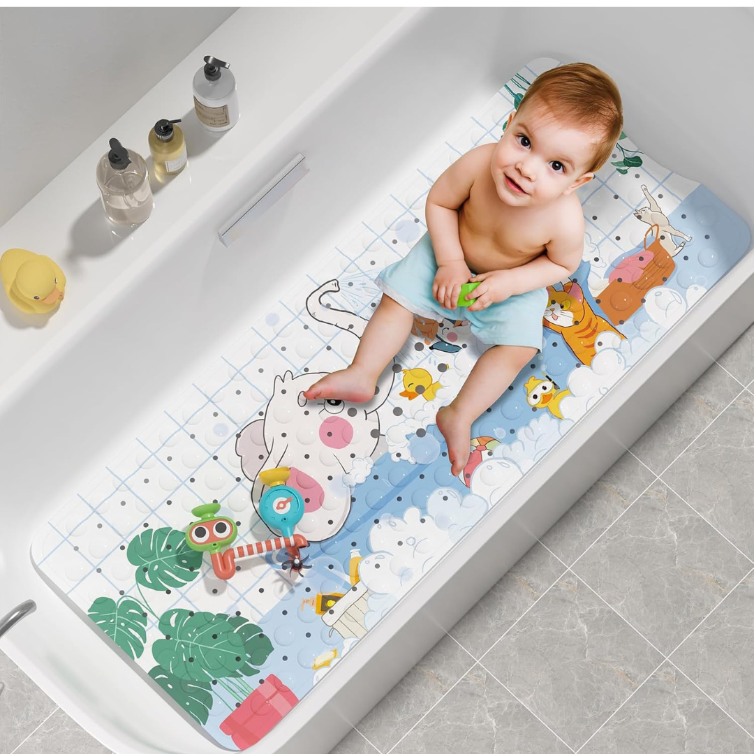 AmazerBath Elephant Baby Bath Mat