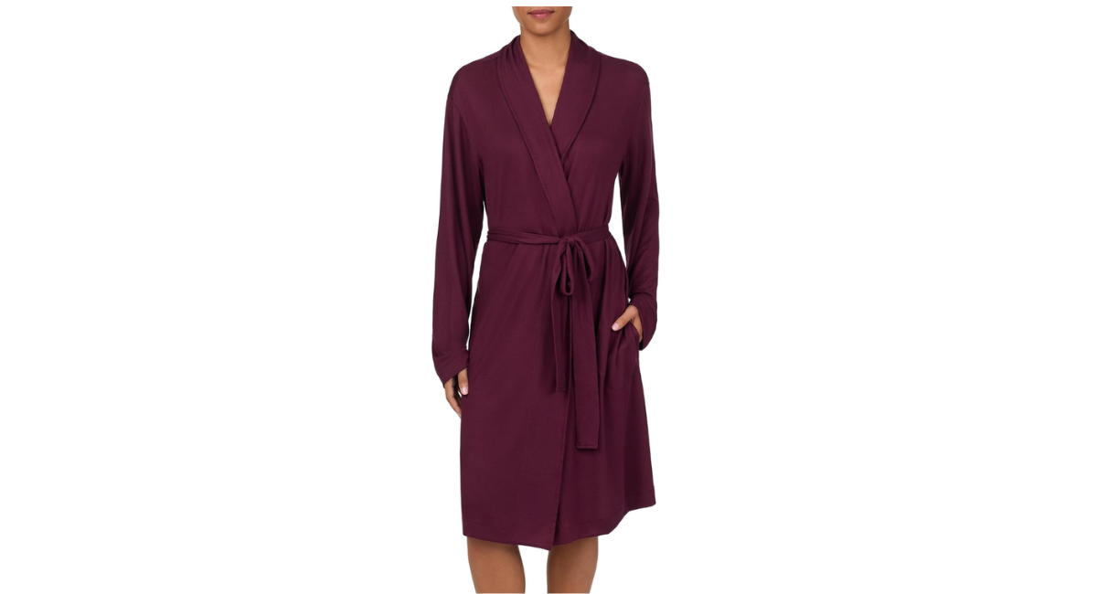 Nautica Soft Sweater Knit Long Sleeve Robe
