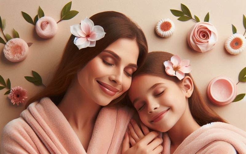 Mother Daughter Matching Bathrobes