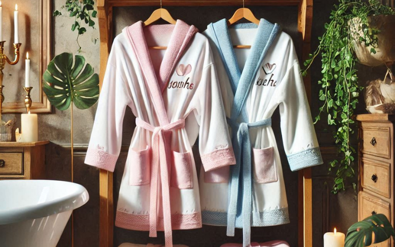 Personalized Bath Robes for Couples