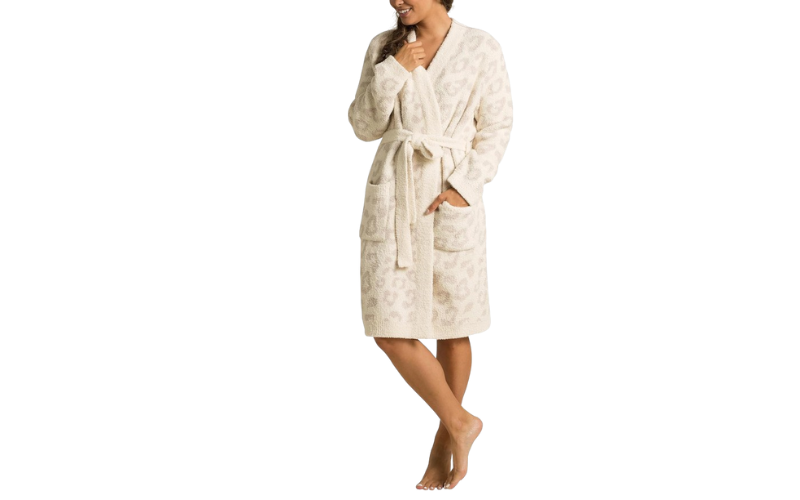 <strong>Barefoot Dreams CozyChic Leopard Print Robe</strong>