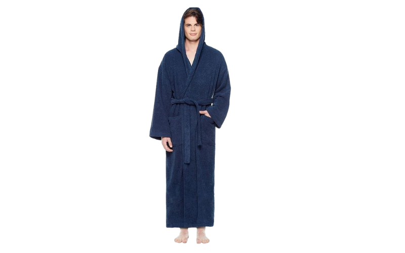 <strong>Arus Men's Hooded Classic Bathrobe Turkish Cotton Robe</strong>