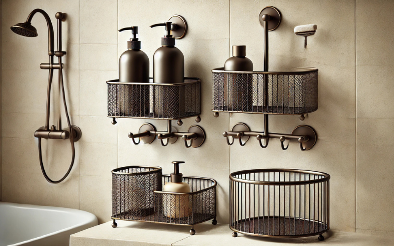 Oil Rubbed Bronze Shower Caddies
