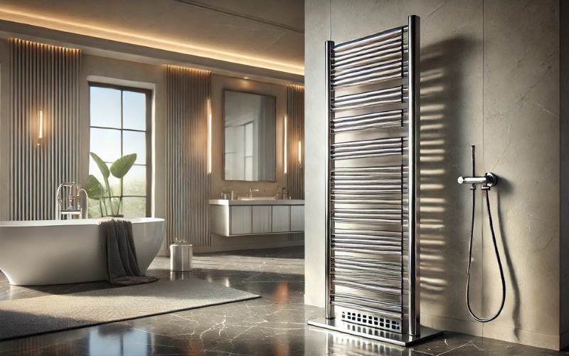 Floor Mounted Hydronic Towel Warmer