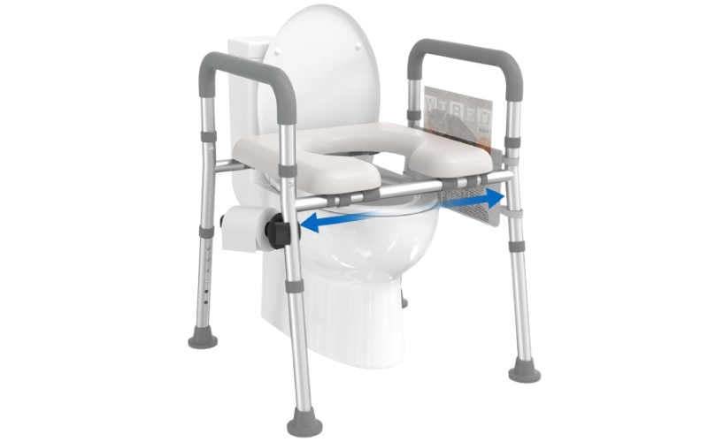 HOMLAND Adjustable Raised Toilet Seat