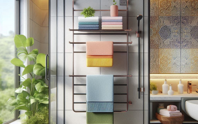 best over the shower door towel rack