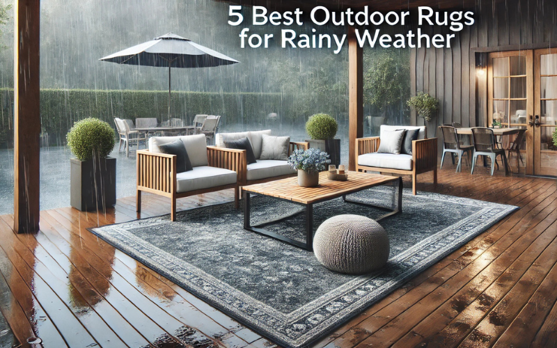 best outdoor rugs for rainy weather