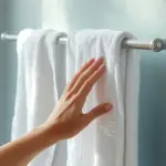 how to hang towels on a towel bar