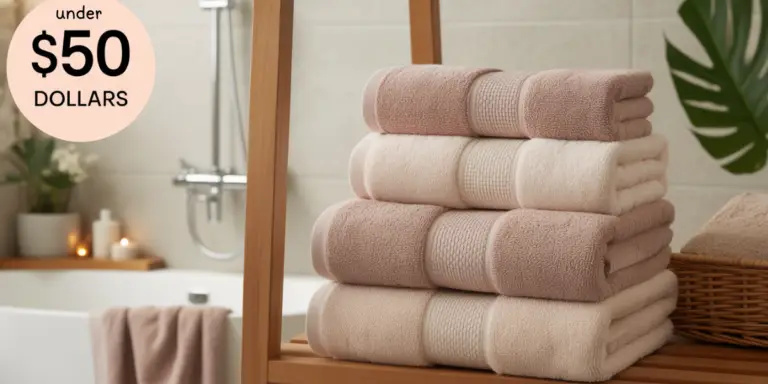 best bathroom towel set under 50 dollars