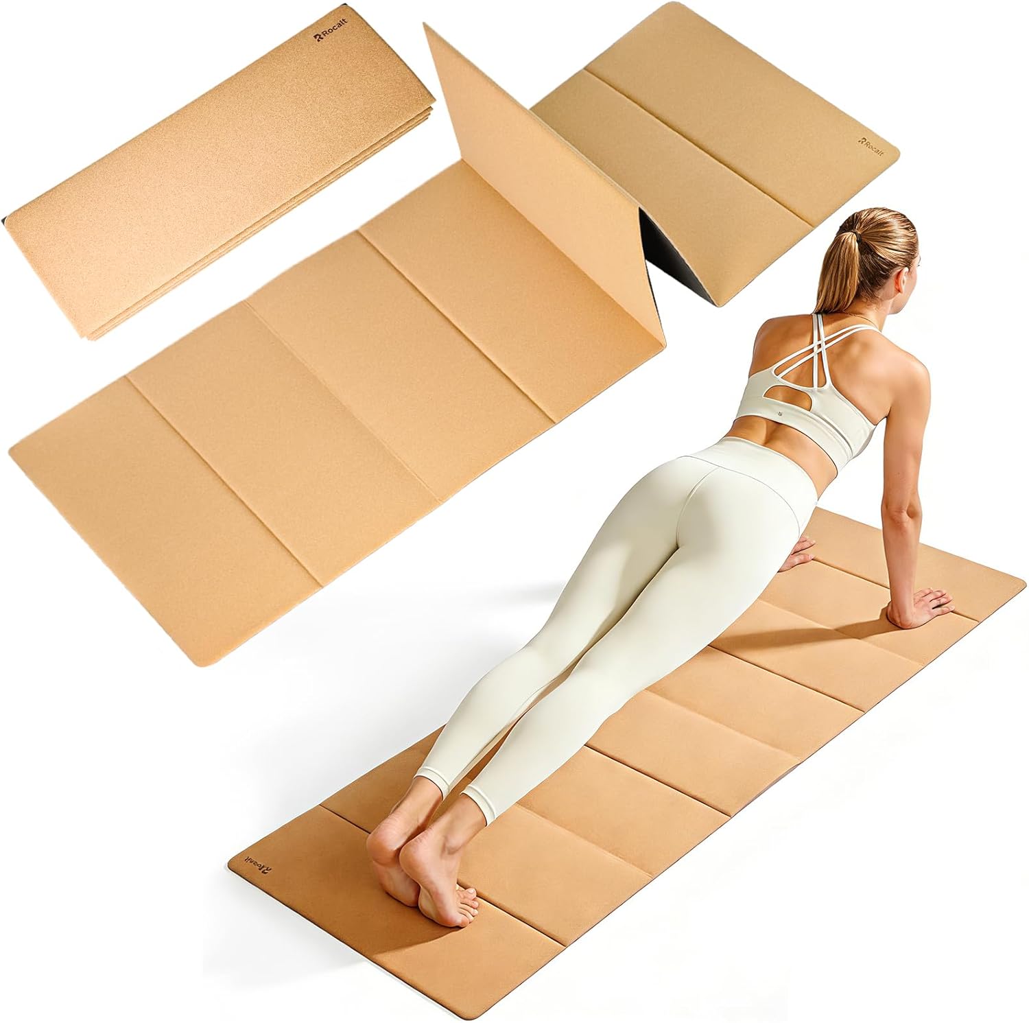 Rocalt Foldable Cork Yoga Mat