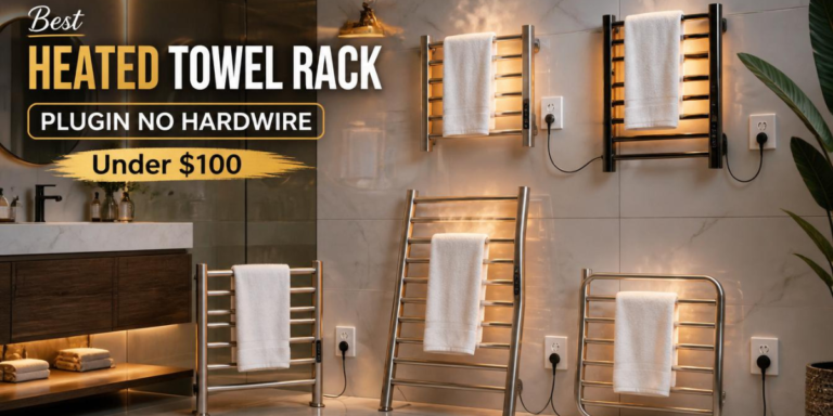 heated towel rack plugin no hardwire under $100