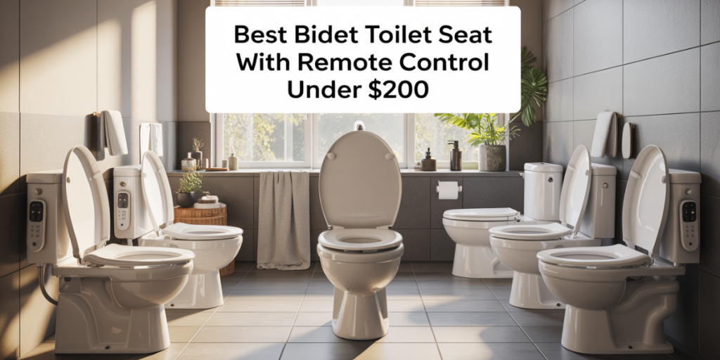 best bidet toilet seat with remote control under 200