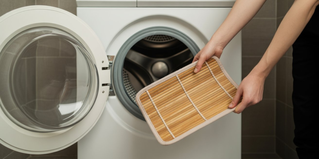 how to wash bamboo bath mat in washing machine guide