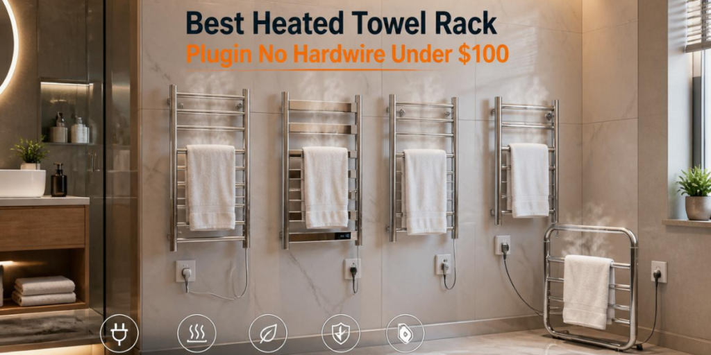 heated towel rack plugin no hardwire under $100