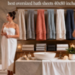 oversized bath sheets 40x80 inches for tall people USA