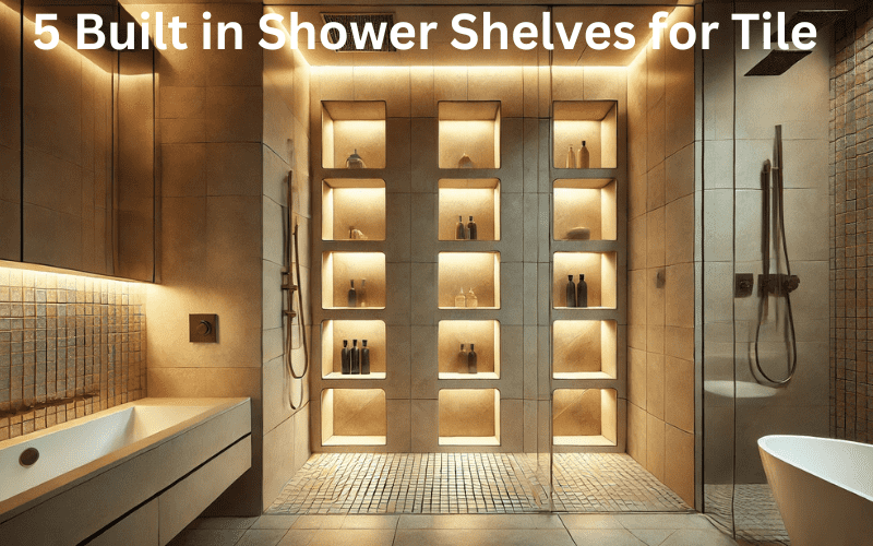Built in Shower Shelves for Tile